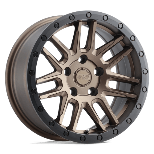18x8 Black Rhino Arches Bronze W/ Black Ring Wheel 5x4.25 (30mm)