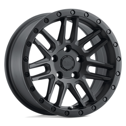 18x8 Black Rhino Arches Matte Black Wheel 5x4.25 (30mm)