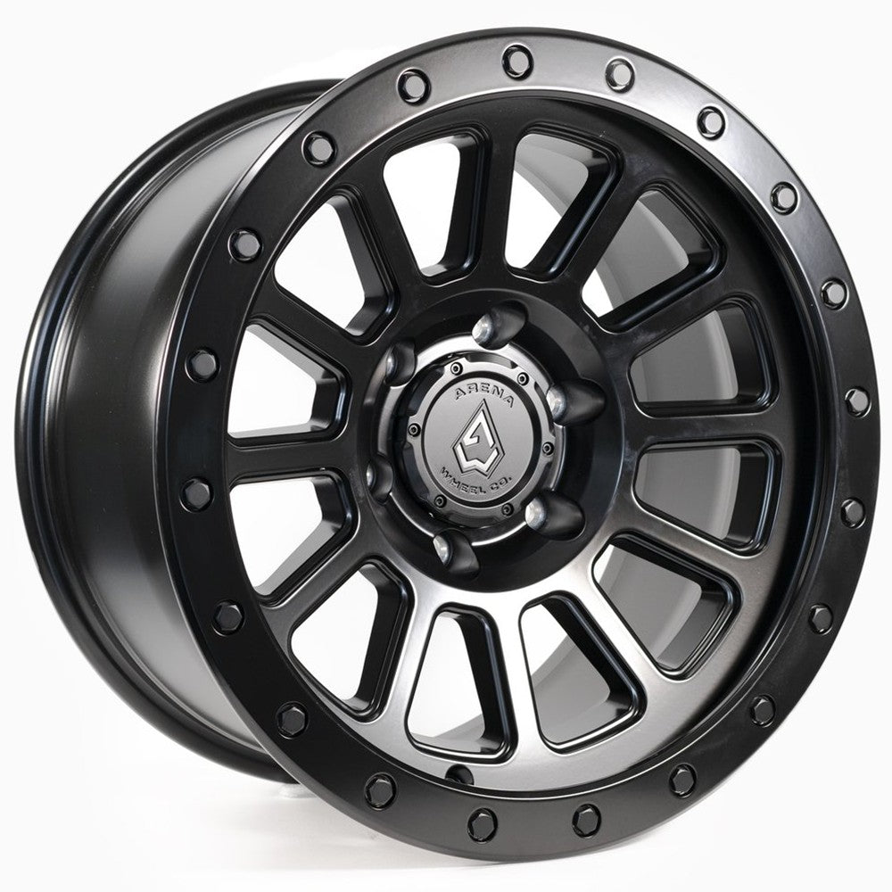 17x9 Arena A105 Ammo Satin Black Wheel 6x5.5 (0mm)