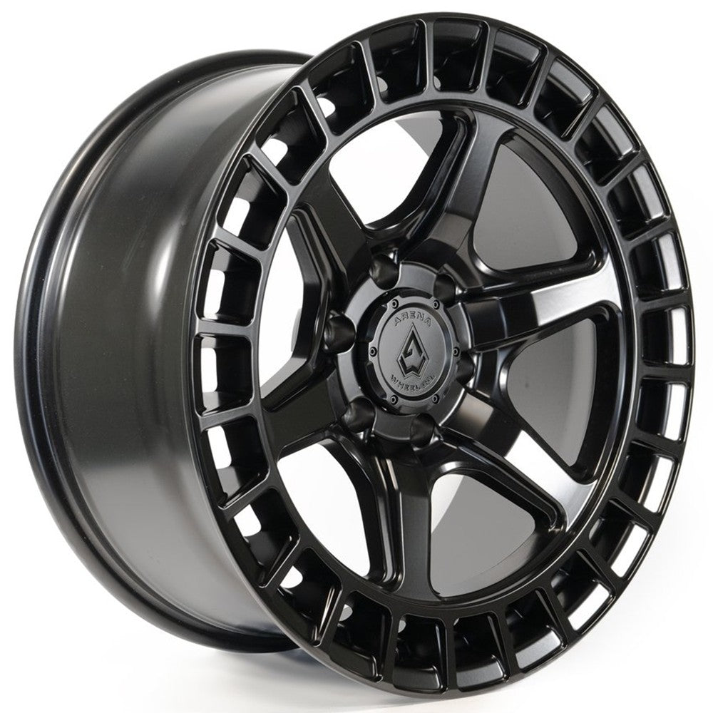 17x9 Arena A107 Torque Satin Black Wheel 6x5.5 (1mm)