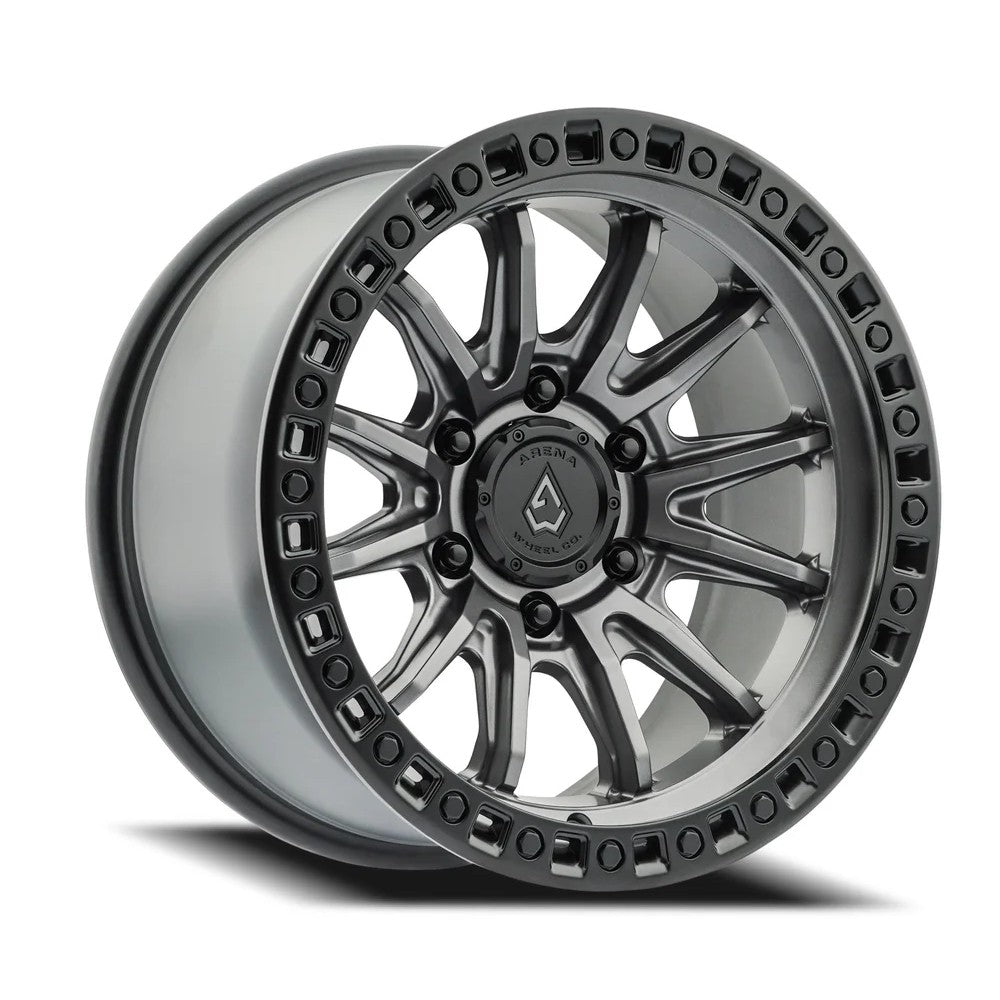 20x10 Arena Wheel Co. A109 Hustle Satin Gunmetal Satin Black Wheel 6x5.5 (-18mm)