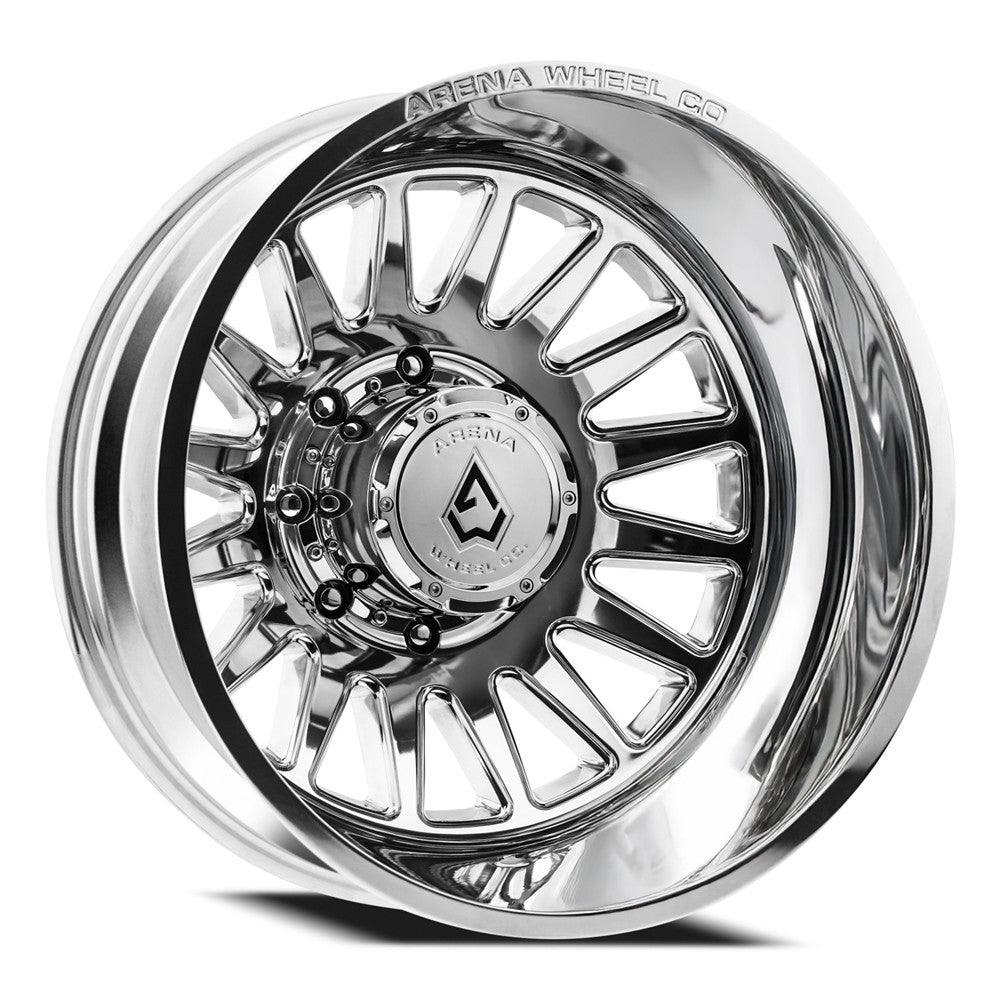 20x8.25 Arena A110 Rival Milled and Polished DUALLY REAR Wheel 8x210 (-220mm)