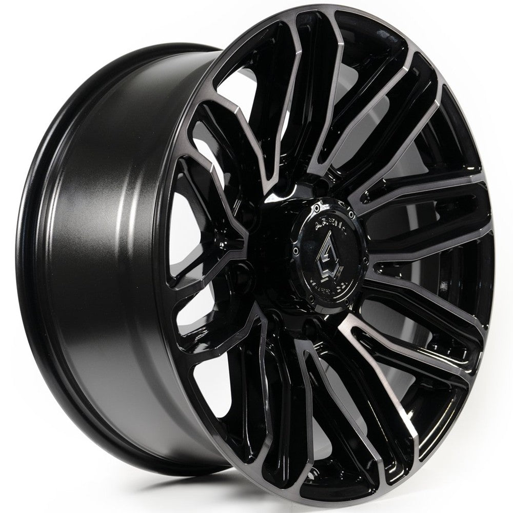 20x9 Arena A111 Supreme Glossy Black Brushed DDT Face Clear Wheel 8x170 (0mm)