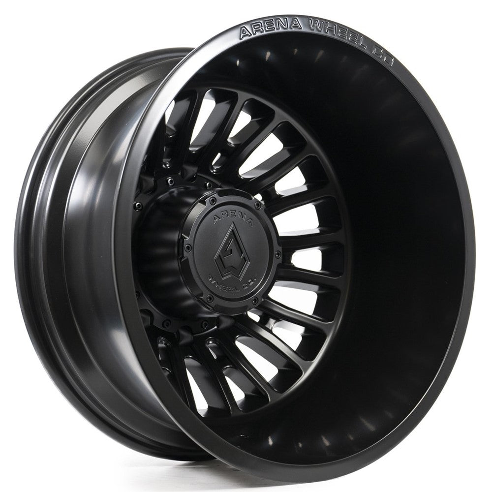 22x8.25 Arena A113 Thunder Satin Black DUALLY REAR Wheel 10x225 (-202mm)