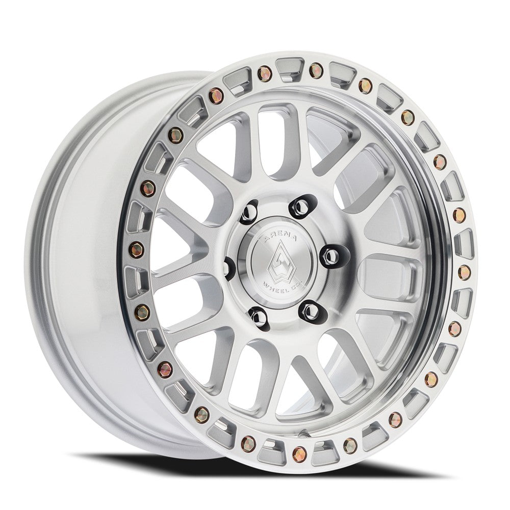 18x9 Arena A119 Boost Gloss Silver Machined Wheel 6x135 (0mm)