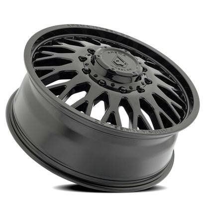 22x8.25 Arena A121 Monarch Glossy Black DUALLY FRONT Wheel 8x200 (100mm)