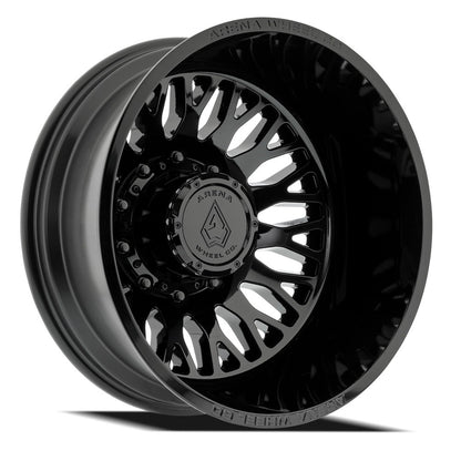 22x8.25 Arena A121 Monarch Glossy Black DUALLY REAR Wheel 10x225 (-220mm)