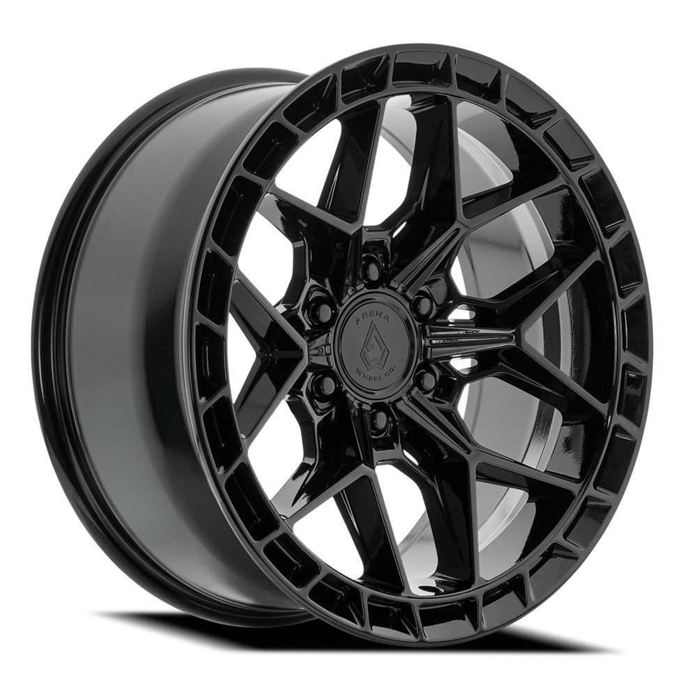 20x9 Arena A133 Rampage Glossy Black Wheel 6x5.5 (0mm)