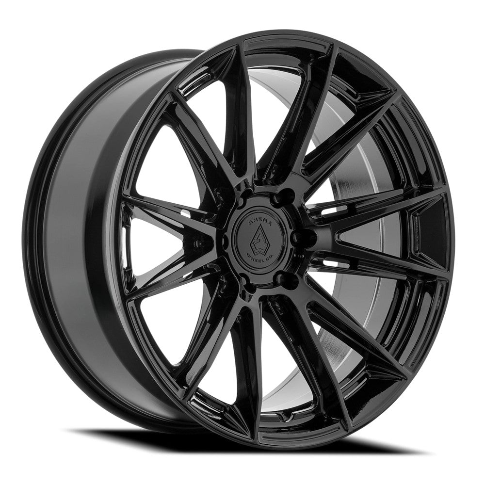 24x10 Arena A138 Lusso Glossy Black Wheel 6x5.5 (3mm)