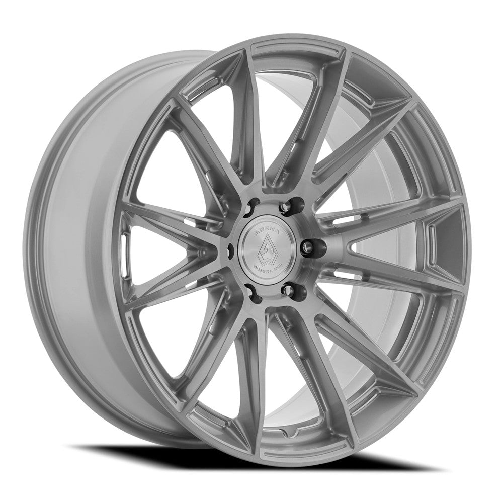 22x9.5 Arena A138 Lusso Gloss Silver Brushed Wheel 6x5.5 (3mm)