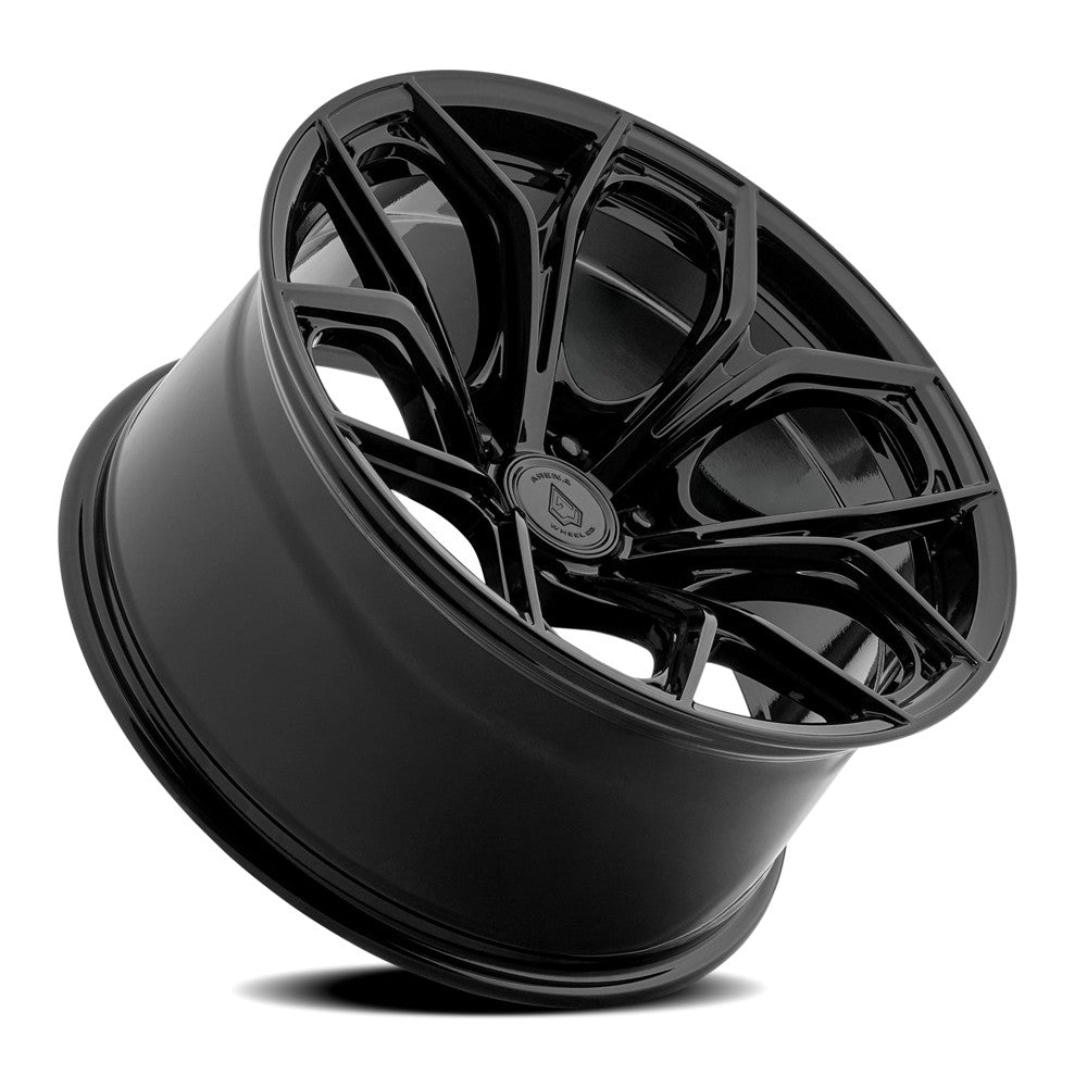 20x9 Arena Wheel Co. A145 Valor Glossy Black Wheel 6x5.5 (1mm)