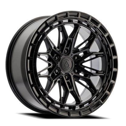 20x9 Arena Wheel Co. A147 Empire Satin Black Glossy Black Lip Wheel 6x5.5 (0mm)