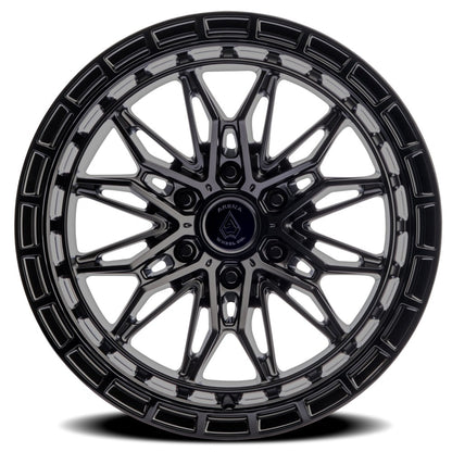 20x10 Arena Wheel Co. A147 Empire Satin Black Gloss Black Wheel 6x135 (-18mm)