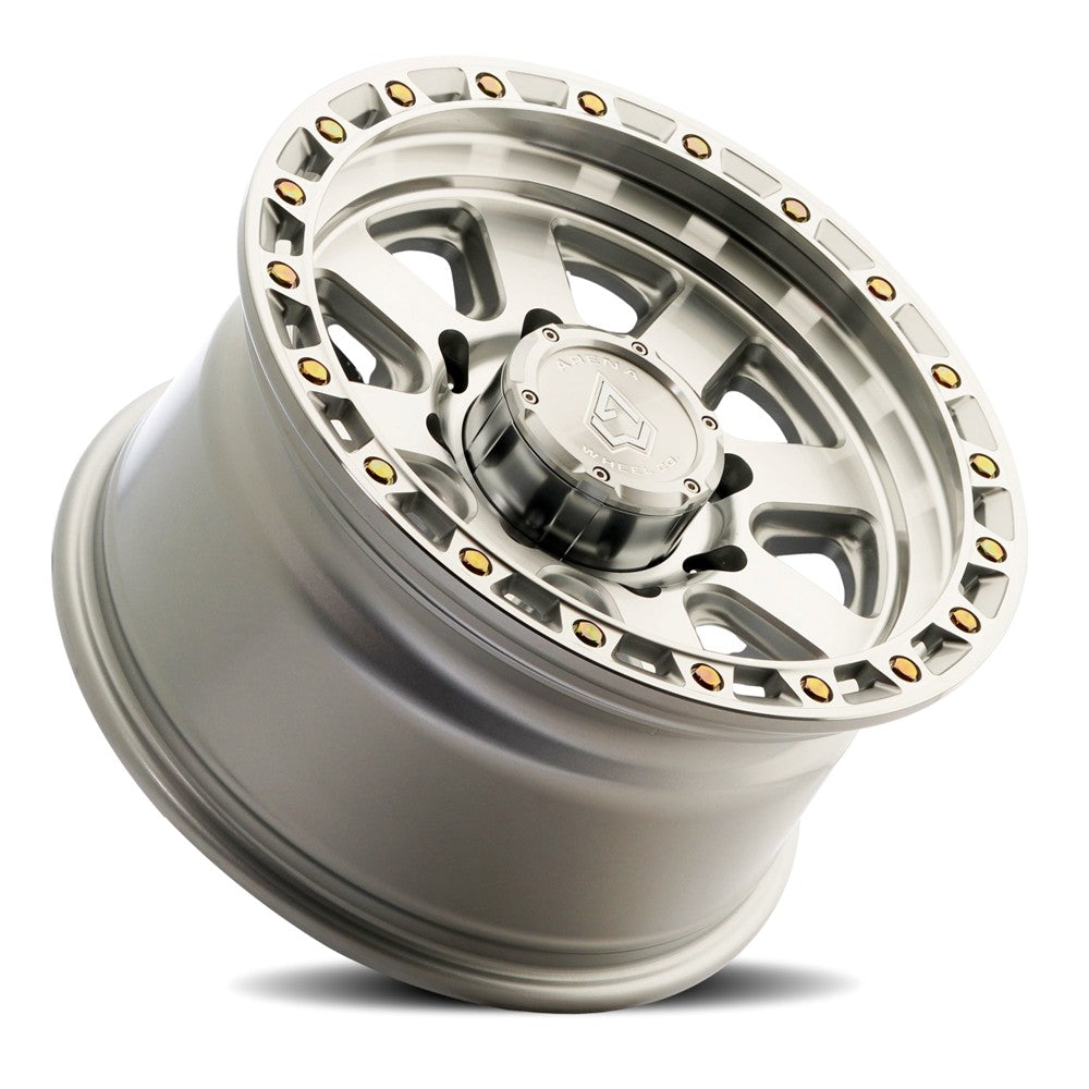 17x9 Arena Wheel Co. A148 Bandit Gloss Silver Machined Wheel 8x6.5 (0mm)