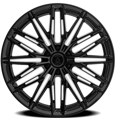 24x10 Arena Wheel Co. A149 Aviator Glossy Black Wheel 6x5.5 (25mm)