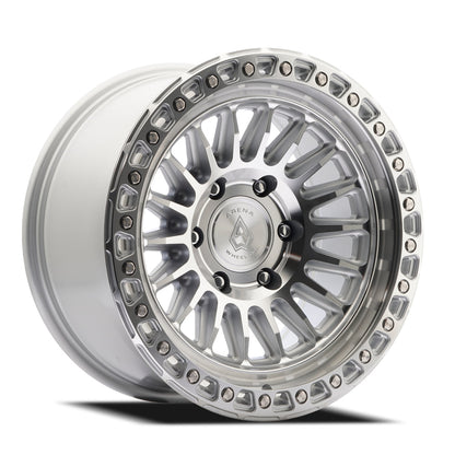 17x9 Arena Wheel Co. A153 Apache Gloss Silver Machined Wheel 6x135 (0mm)
