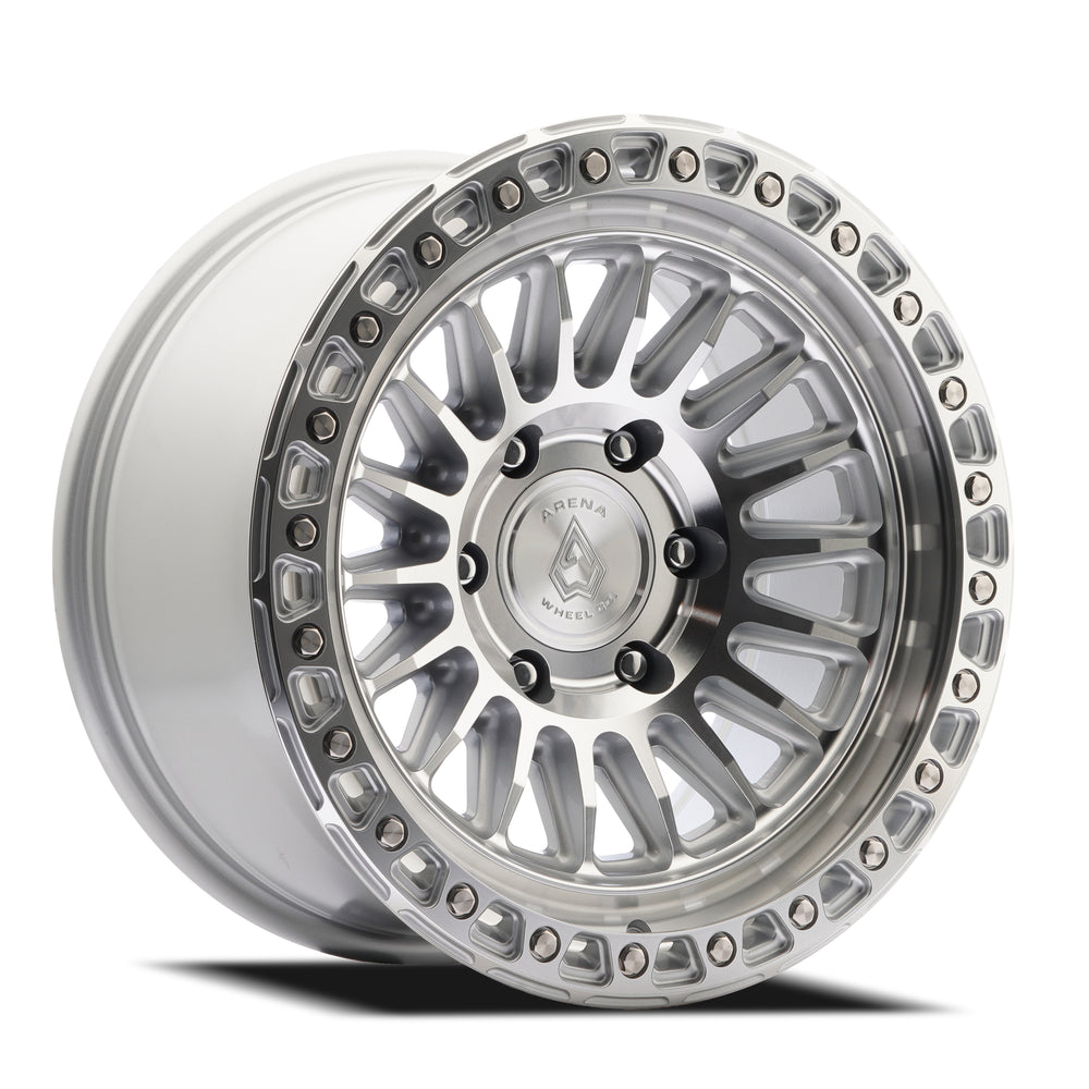 17x9 Arena Wheel Co. A153 Apache Gloss Silver Machined Wheel 8x180 (0mm)