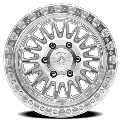 17x9 Arena Wheel Co. A153 Apache Gloss Silver Machined Wheel 8x180 (0mm)