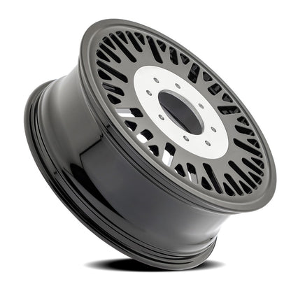 24x8.25 Arena AF101 Casino Glossy Black FORGED DUALLY INNER Wheel 8x210 (100mm)