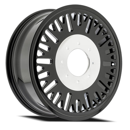 24x8.25 Arena AF101 Casino Glossy Black FORGED DUALLY INNER Wheel 8x210 (100mm)