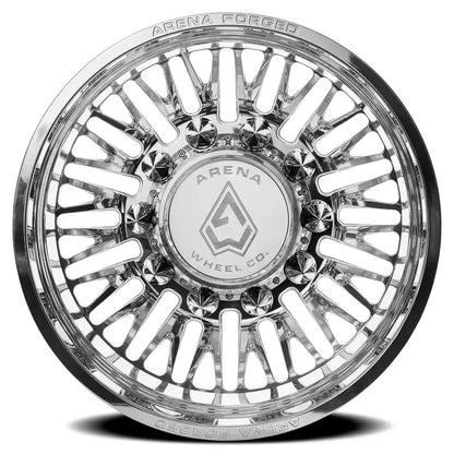 22x8.25 Arena AF101 Casino Polished FORGED DUALLY REAR Wheel 8x200 (-209mm)