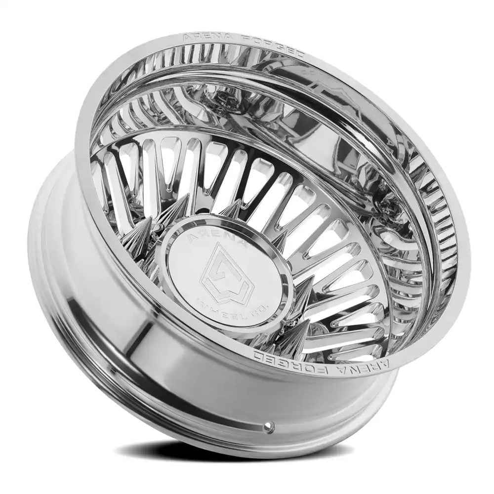 22x8.25 Arena AF101 Casino Polished FORGED DUALLY REAR Wheel 8x200 (-209mm)