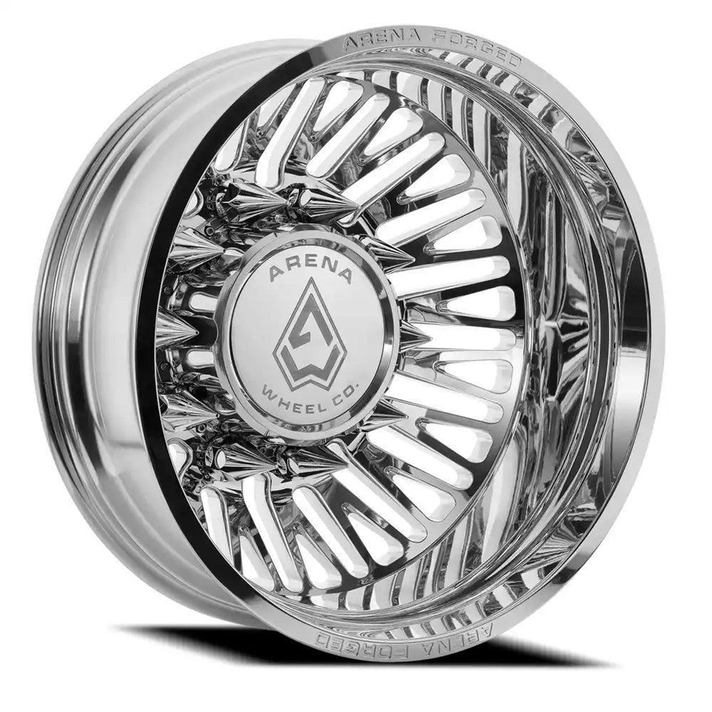 24x8.25 Arena AF101 Casino Polished FORGED DUALLY REAR Wheel 8x200 (-235mm)