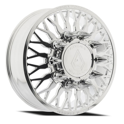 22x8.25 Arena AF102 Maximus Polished FORGED DUALLY FRONT Wheel 8x200 (100mm)