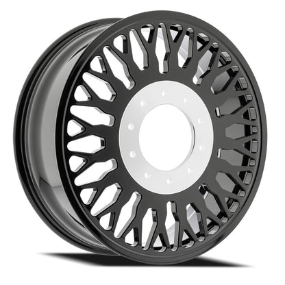 22x8.25 Arena AF102 Maximus Glossy Black FORGED DUALLY INNER Wheel 8x200 (100mm)