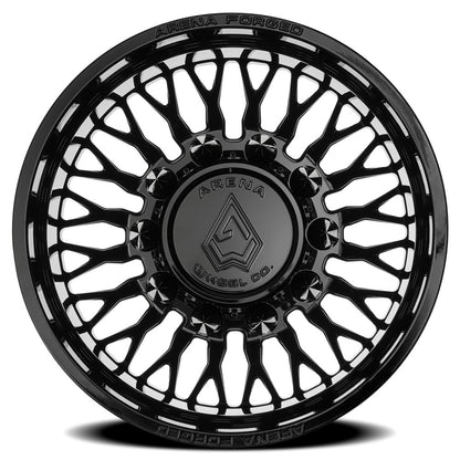 22x8.25 Arena AF102 Maximus Glossy Black FORGED DUALLY REAR Wheel 8x200 (-209mm)