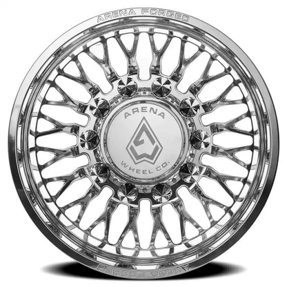 24x8.25 Arena AF102 Maximus Polished FORGED DUALLY REAR Wheel 8x200 (-235mm)