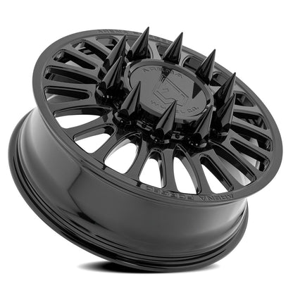 24x8.25 Arena AF103 Shoreline Black FORGED DUALLY FRONT Wheel 10x225 (100mm)