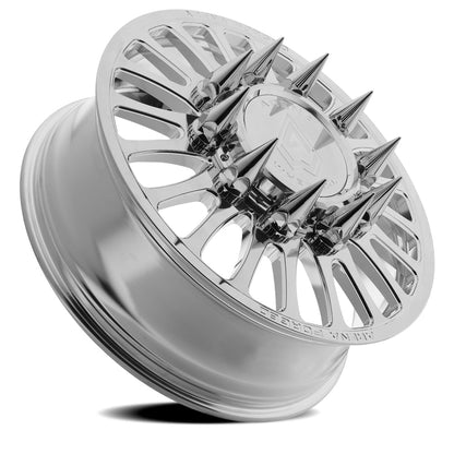 22x8.25 Arena AF103 Shoreline Polished FORGED DUALLY FRONT Wheel 8x200 (100mm)