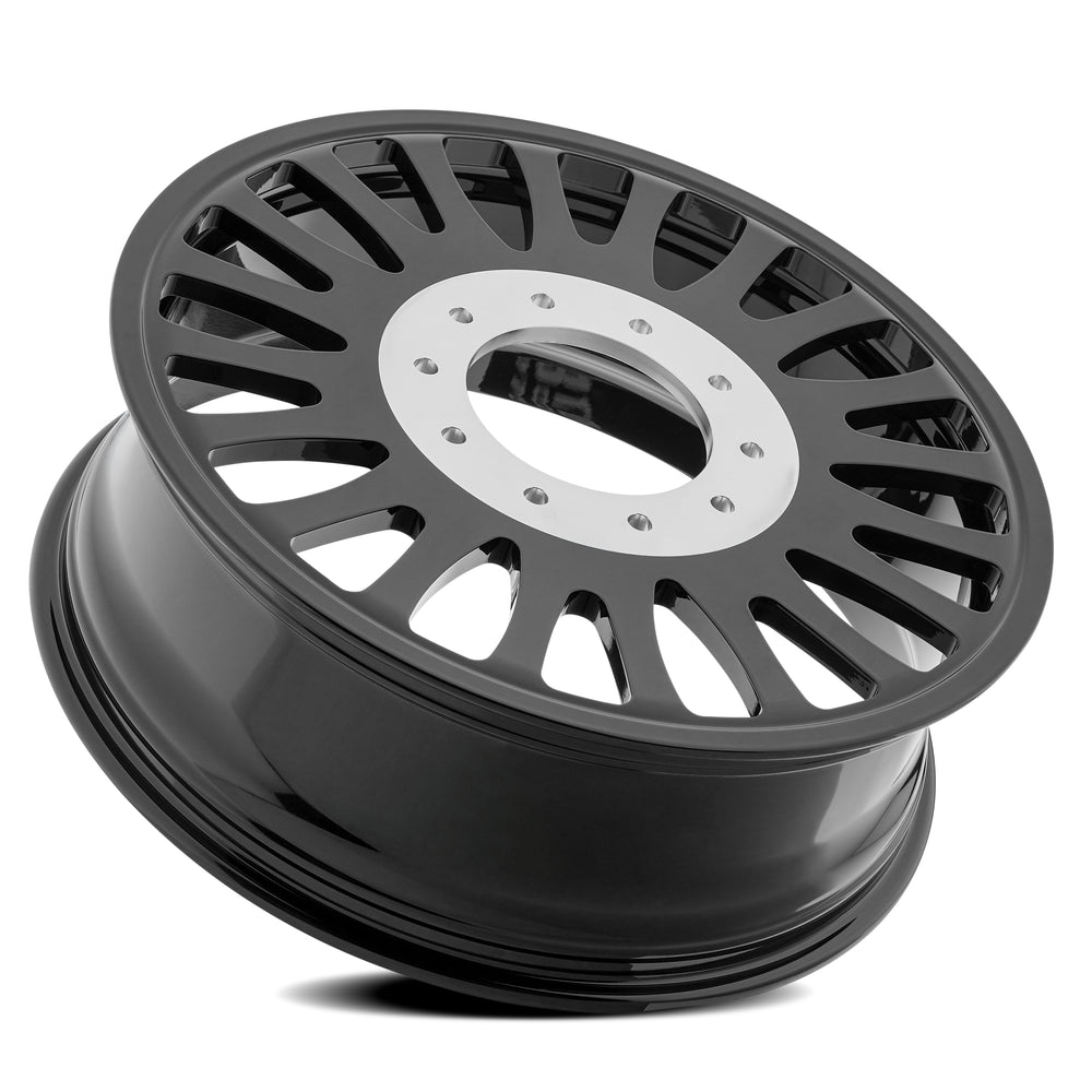 22x8.25 Arena AF103 Shoreline Gloss Blk FORGED DUALLY INNER Wheel 10x225 (100mm)