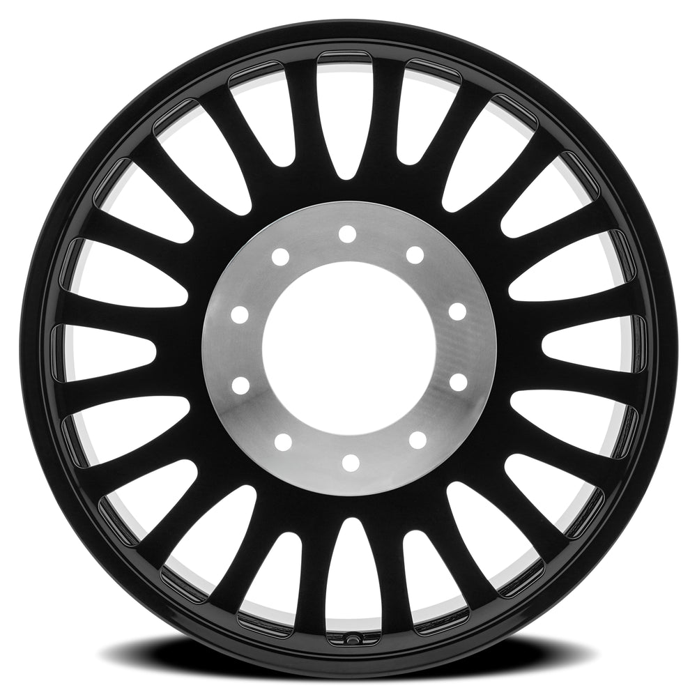 22x8.25 Arena AF103 Shoreline Gloss Blk FORGED DUALLY INNER Wheel 10x225 (100mm)