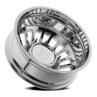 24x8.25 Arena AF103 Shoreline Polished FORGED DUALLY REAR Wheel 8x200 (-235mm)