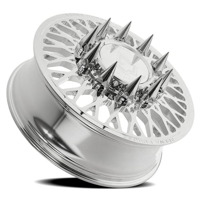 24x8.25 Arena AF104 Stealth Polished FORGED DUALLY FRONT Wheel 8x200 (100mm)