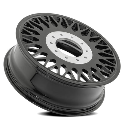 24x8.25 Arena AF104 Stealth Glossy Black FORGED DUALLY INNER Wheel 8x210 (100mm)
