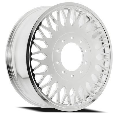 24x8.25 Arena AF104 Stealth Polished FORGED DUALLY INNER Wheel 8x200 (100mm)