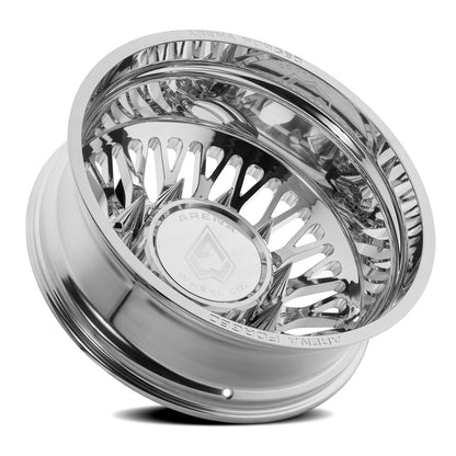 24x8.25 Arena AF104 Stealth Polished FORGED DUALLY REAR Wheel 8x200 (-235mm)