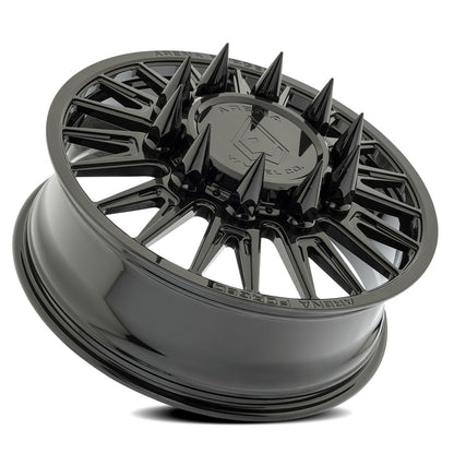 24x8.25 Arena AF105 Imperial Gloss Black FORGED DUALLY FRONT Wheel 8x210 (100mm)