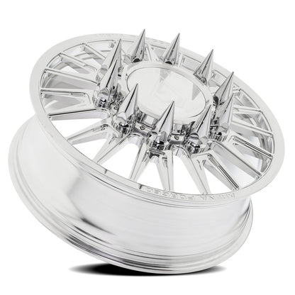 24x8.25 Arena AF105 Imperial Polished FORGED DUALLY FRONT Wheel 10x225 (100mm)