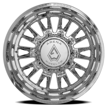 24x8.25 Arena AF105 Imperial Polished FORGED DUALLY REAR Wheel 8x200 (-235mm)