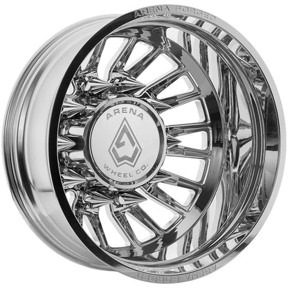 24x8.25 Arena AF105 Imperial Polished FORGED DUALLY REAR Wheel 8x200 (-235mm)