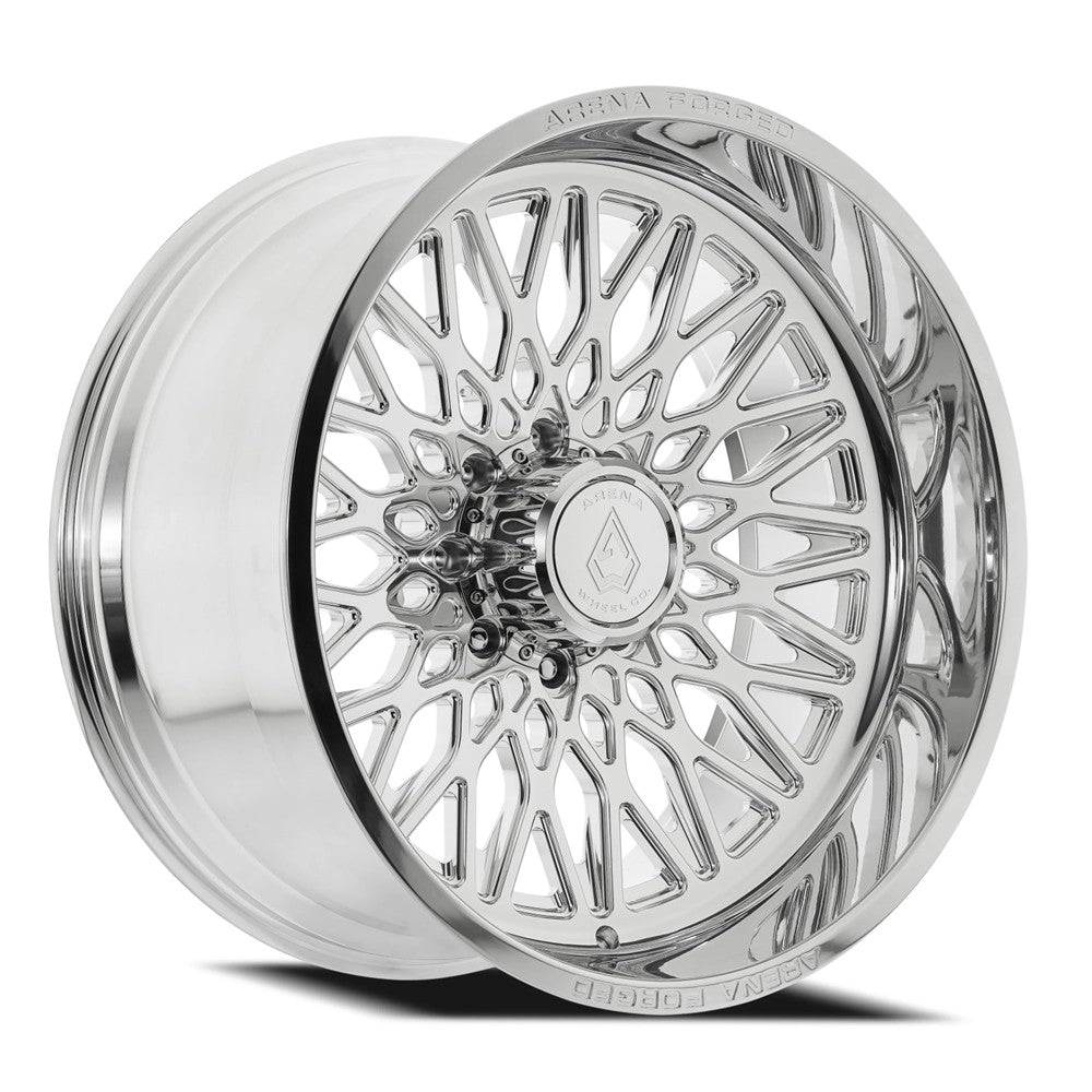 24x12 Arena AF106 Nemesis Milled And Polished FORGED Wheel 8x170 (-51mm)