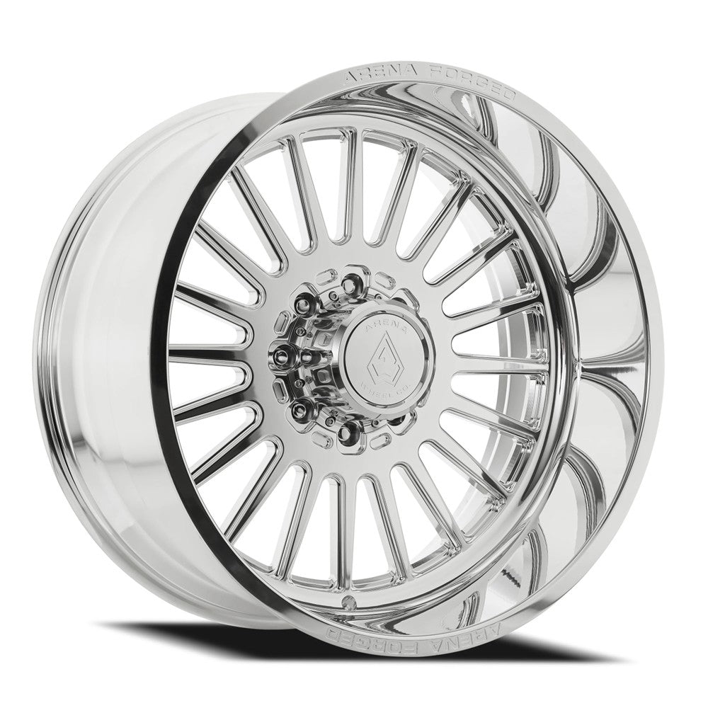 24x12 Arena AF108 Venus Milled And Polished FORGED Wheel 8x180 (-51mm)
