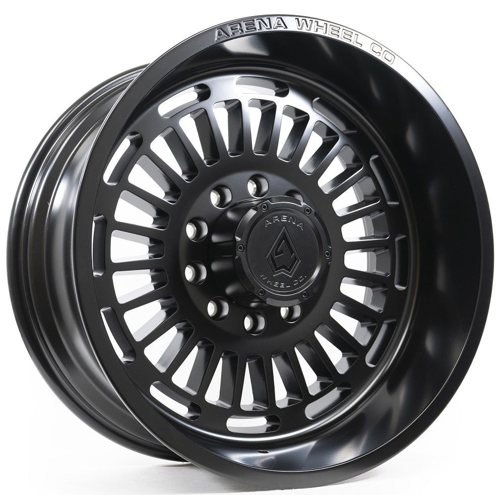 20x10 Arena A115 Tactic Satin Black DUALLY SUPER SINGLE Wheel 8x180 (-18mm)