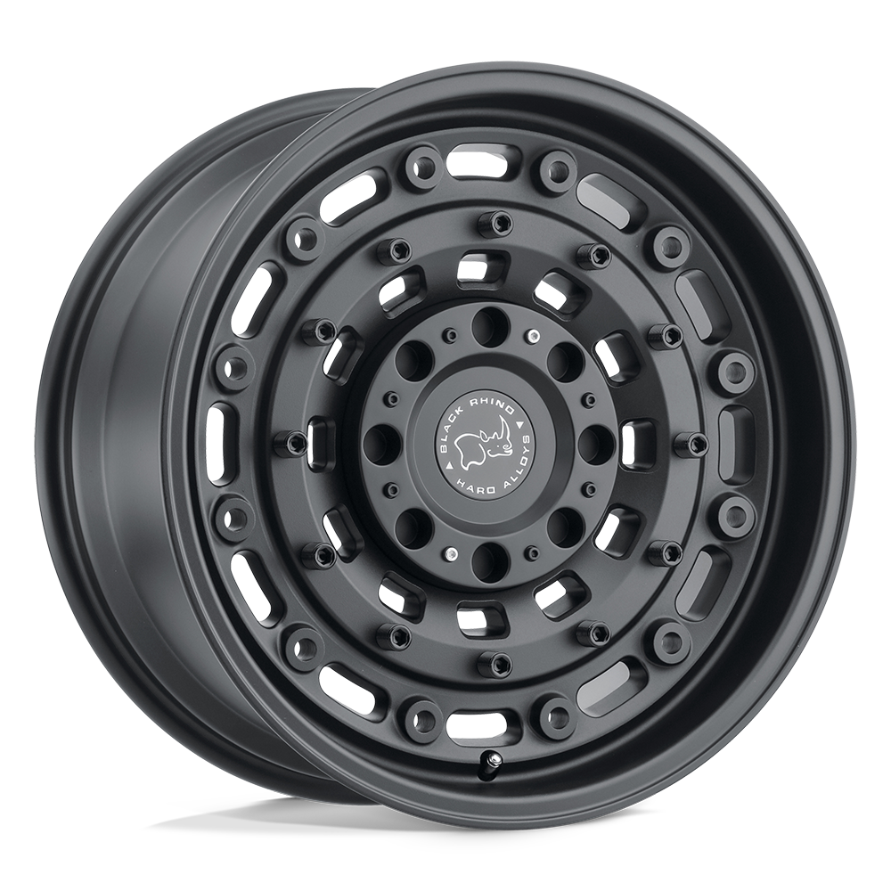 18x9.5 Black Rhino ARSENAL TExTURED MATTE BLACK Wheel 5x5 (-18mm)