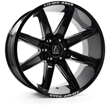 26x14 Axe Artemis Gloss Black Milled Wheel 6x135/6x5.5 (-76mm)