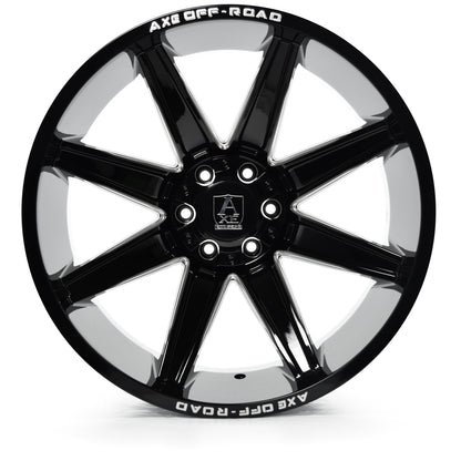 26x14 Axe Artemis Gloss Black Milled Wheel 6x135/6x5.5 (-76mm)